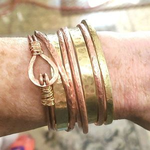 COPY - COPY - NWT locally made copper and brass cuffs/ bangles